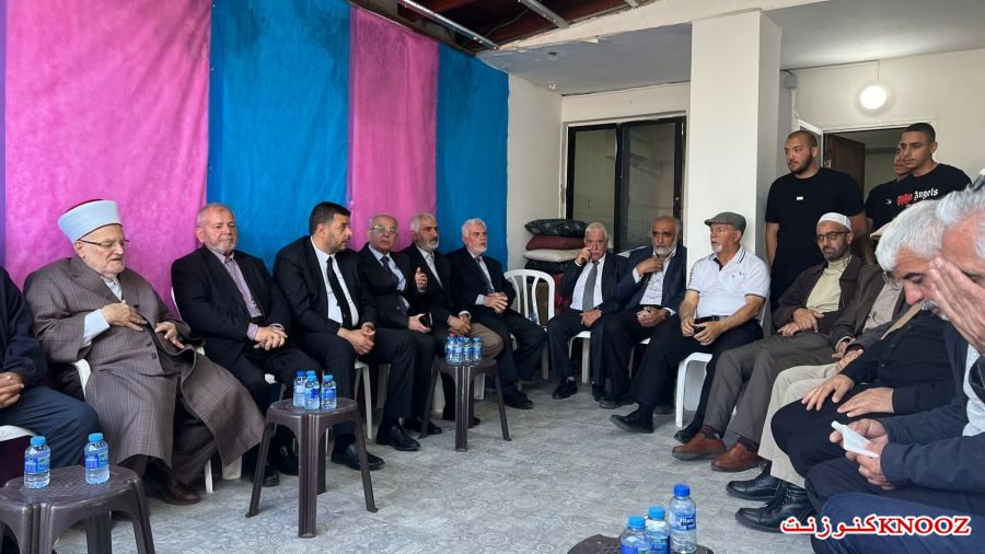  وفد مقدسي برئاسة الشيخ عكرمة صبري بزيارة لمنزل ابو غانم في اللد